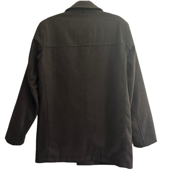 TOMMY HILFIGER BROWN MELTON WOOL WALKING
COAT SIZE SMALL - Picture 5 of 14